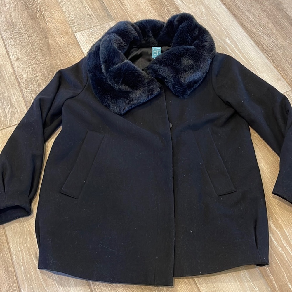 Barney’s New York CO-OP Collared Short Coat Jacket Size MEDIUM